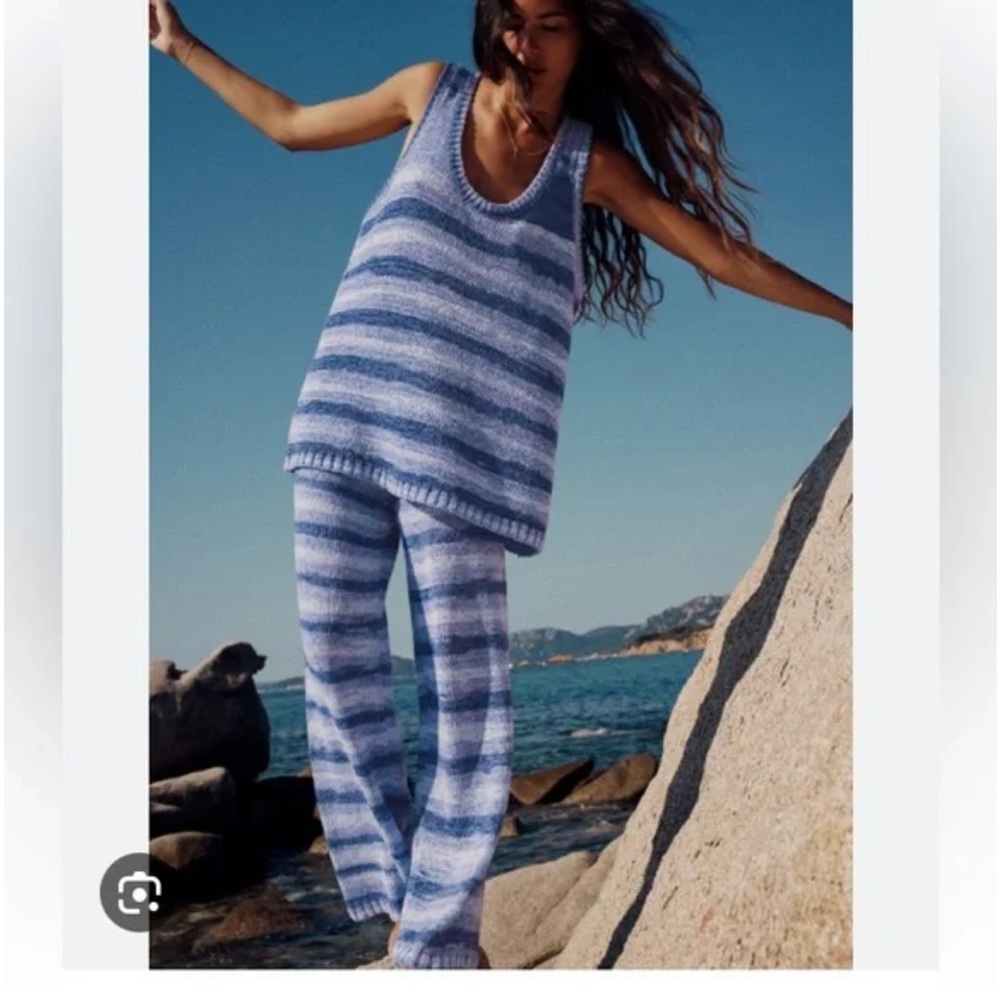 Zara Striped Knit Pants